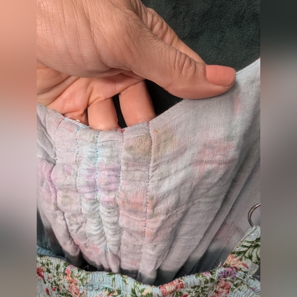 Sparkle Thread & Floral Print Maxi Dress - Picture 8 of 9